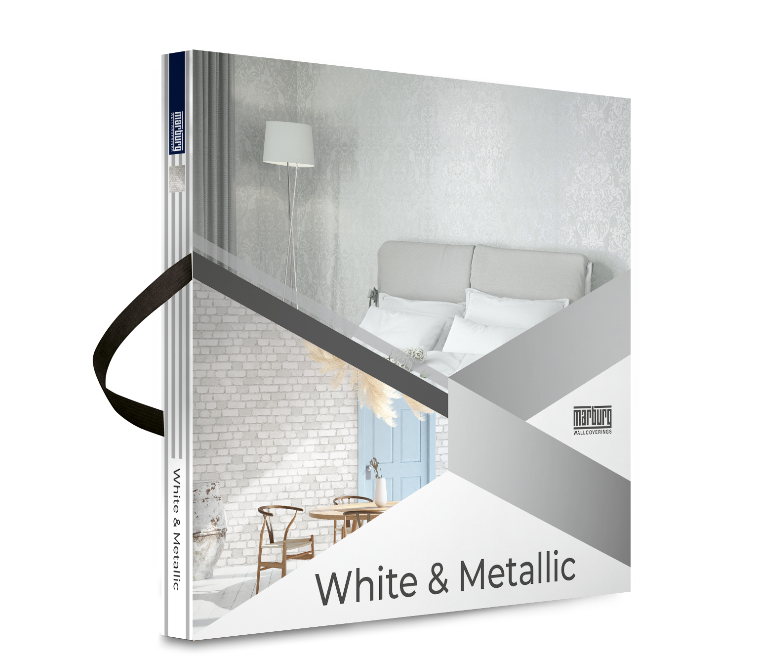 Kartendeckel white metallic