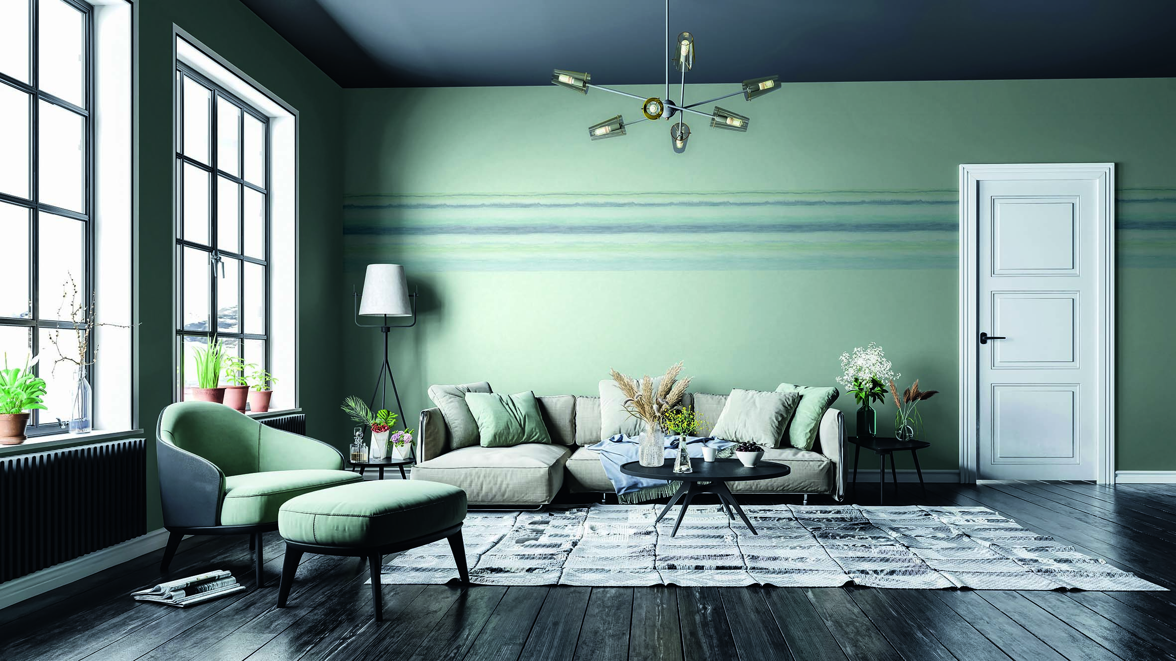 Modern,Interior,Design,,In,A,Spacious,Room,,Next,To,A