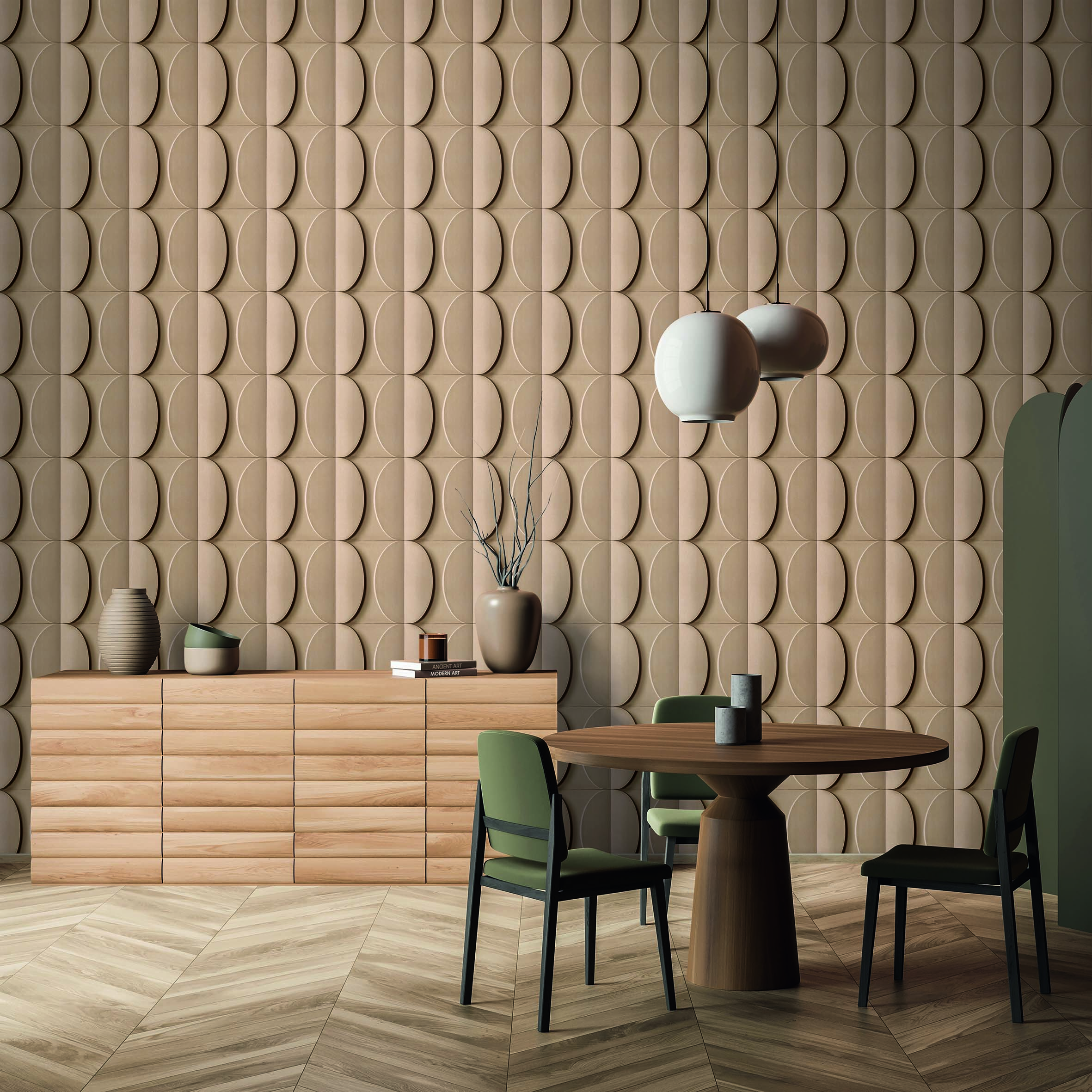 Living,Room,Interior,With,Mockup,Over,Sideboard,And,Small,Dining