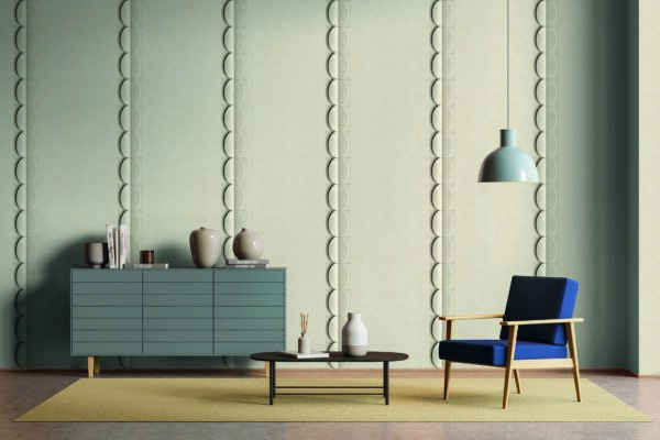 Interior,Of,Stylish,Living,Room,With,Orange,Walls,,Concrete,Floor,