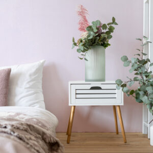 Cozy,Bedroom,In,Apartment,With,Modern,Interior,Design,,Flowers,In